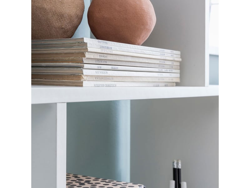  Bibliothèque 70x23,5x190,5 cm blanc  - Conforama D