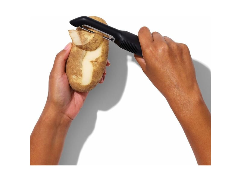  Éplucheur à légumes oscillant - économe à légumes en inox - noir, fontainebleau QWE001038 - Conforama C