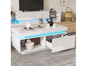 Meuble tv coloris blanc 181 cm <strong>MAISENTIEL</strong>  <strong></strong>