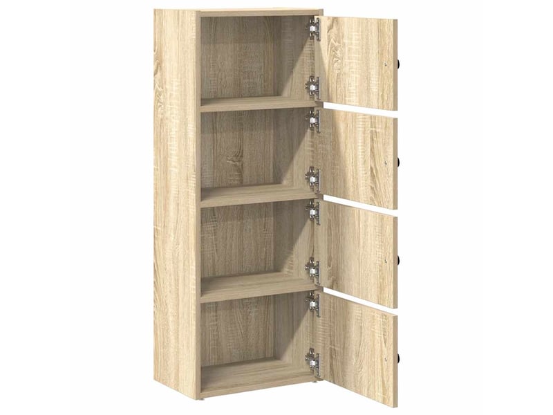 Bibliothèque, meuble de rangement salon chêne sonoma 40x24x102 cm bois d'ingénierie - Conforama E