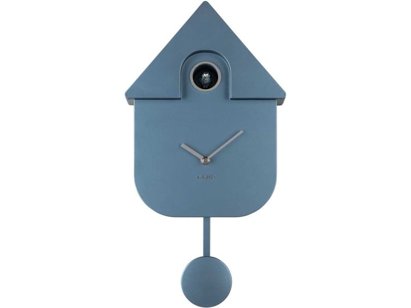 Horloge murale moderne cuckoo bleu foncé métallique  - Conforama C
