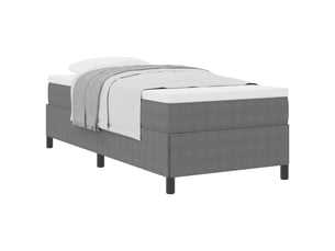 Lit simple 90x200 cm coloris gris