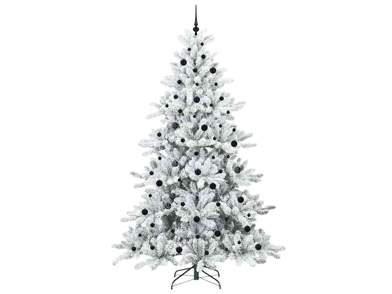  Sapin de noël, arbre de noël artificiel à branches articulées blanc 240 cm cf61074  - Conforama D