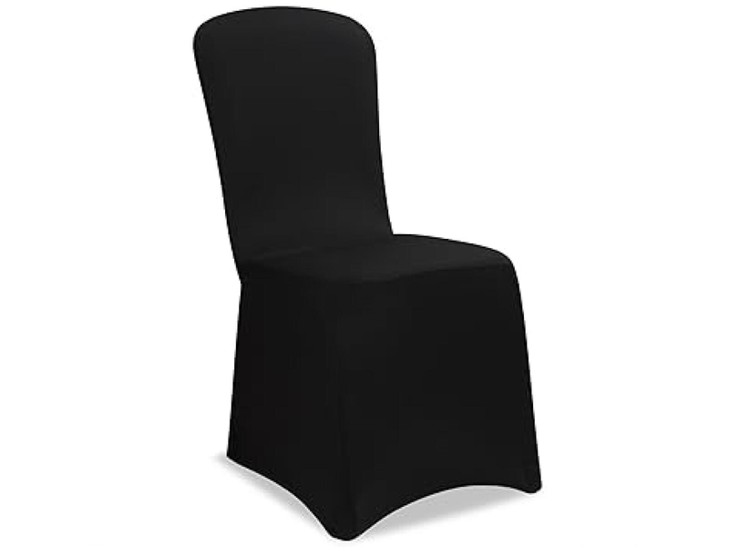 Housses de chaise élastiques noires, adaptées à diverses occasions telles que noël, mariages, événements, fêtes, etc., housses de chaise universelles XLH-ZLS-009265ZLS - Conforama A