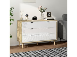 Chiffonnier    <strong></strong> <strong></strong> coloris blanc