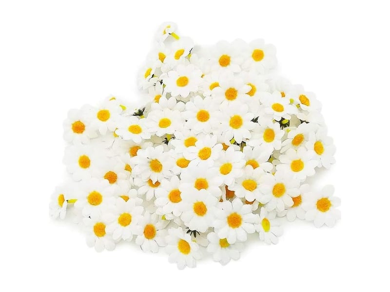  Gerbera marguerite artificielle, 100 fleurs en tissu, zqkla-aquaforge  - Conforama A
