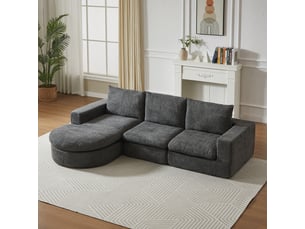 Deplimousse fixe 3 places <strong>STILVORA</strong> <strong></strong> gris