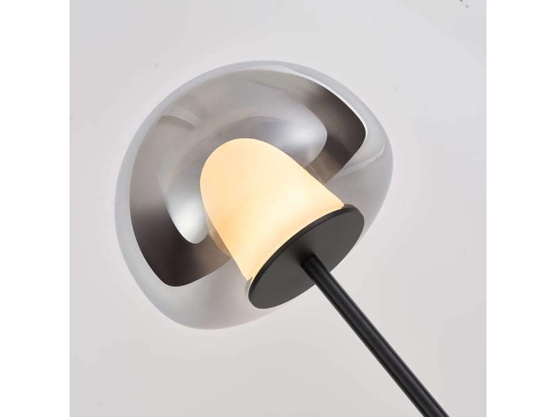  Lampadaire contemporain verre fumé led intégrée 145 cm - esteban Esteban - Conforama C