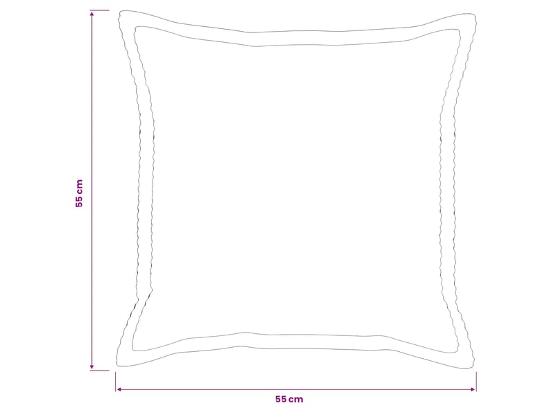  Lot de 2 housses de coussin houten bleu marine 55 x 55 cm cf49295  - Conforama E