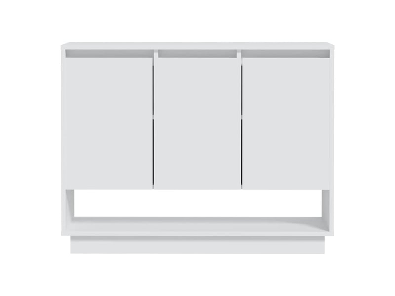  Buffet - bahut - meuble de rangement blanc 97x31x75 cm bois d'ingénierie  - Conforama E