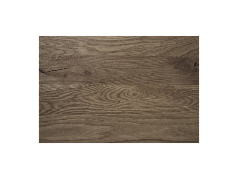 Table de bistrot lignano en chêne fumé avec piètement en métal noir 70x70x75 cm - Conforama D
