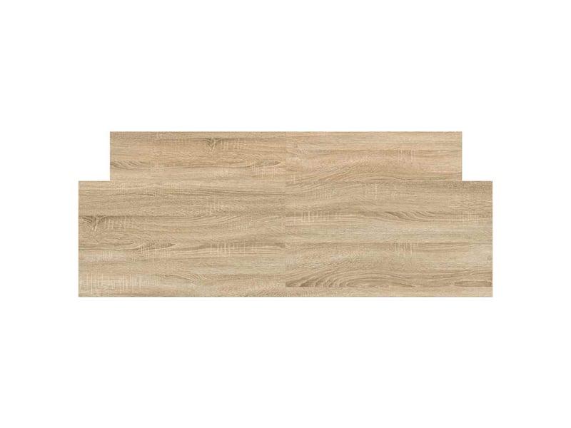  Lit double- lit adulte -  cadre de lit sans matelas chêne sonoma 150x200 cm  - Conforama D