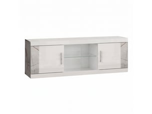 Meuble tv coloris blanc 160 cm <strong>ALTOBUY</strong>  <strong>NERVY</strong>