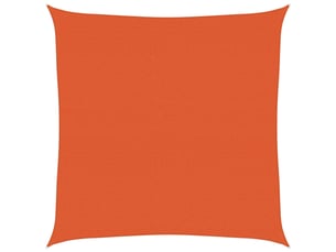 Voile d'ombrage - voile d'ombre - voile parasol 160 gm² carré orange 4x4 m pehd