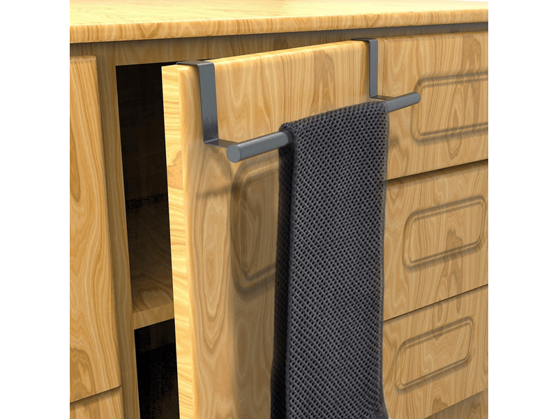  2 porte torchon cuisine, accroche torchon, rail de suspension en acier inoxydable pour cuisine et salle de bain, porte serviette salle de bain sans pe  - Conforama B