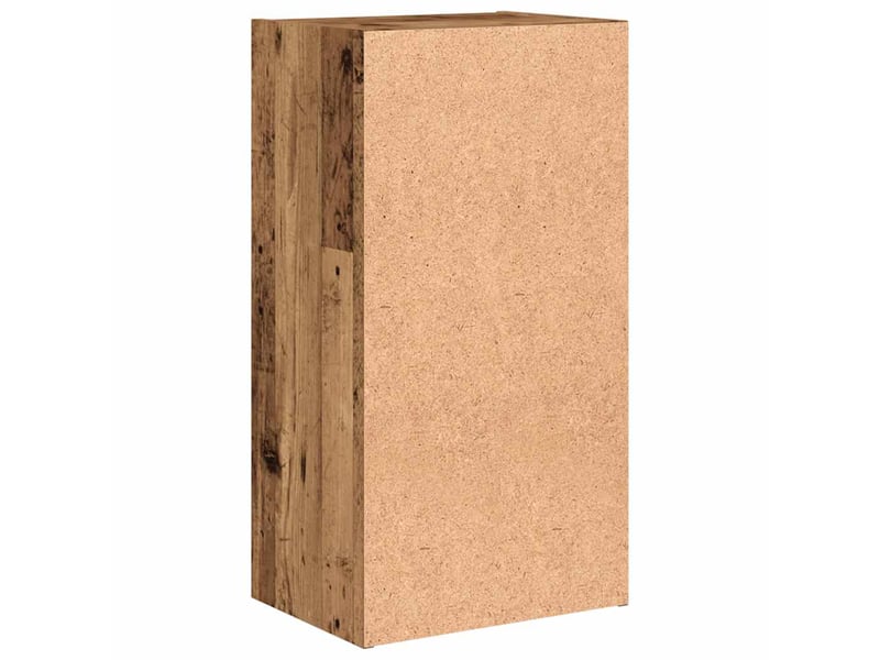  Bibliothèque, meuble de rangement salon vieux bois 40x30x77 cm bois d'ingénierie  - Conforama E