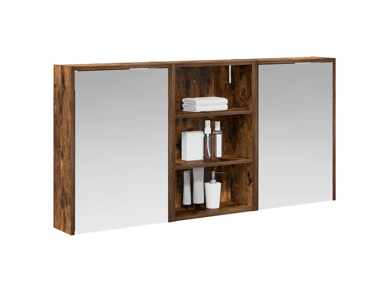  Ensemble de meubles de salle de bain 3 pcs 126x16x62.5 cm shl4528  - Conforama C