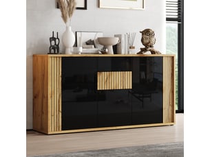 Buffet 3 porte(s)   <strong></strong> <strong>OPULERANE TRADING LTD</strong> - 140 cm coloris noir 