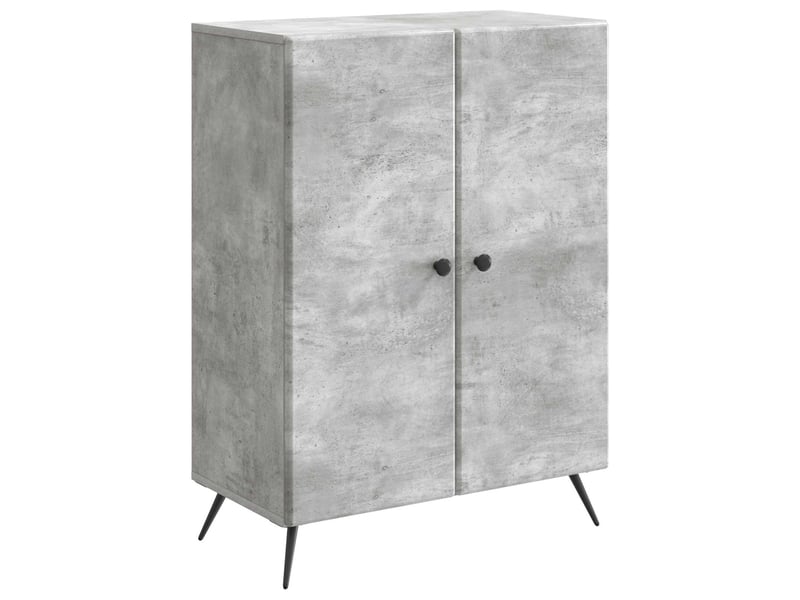  Buffet - bahut - meuble de rangement gris béton 66 x 34,5 x 90 cm bois d'ingénierie  - Conforama A