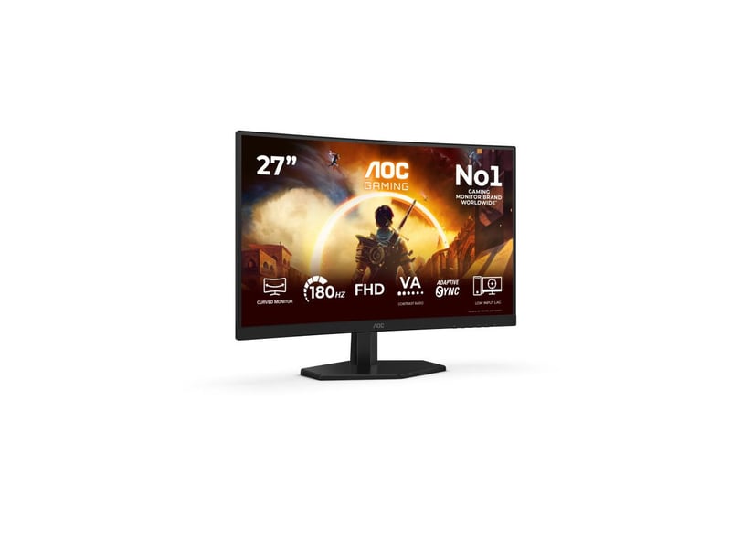  Ecran pc courbe 27 full hd 180hz hdr10 1500r adaptative sync hdmi 2.0 dp 1.4 C27G42FE - Conforama A
