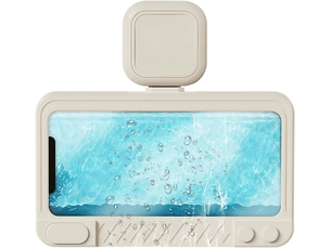 Porte-téléphone salle de bains étanche | porte-téléphone murale à ventouse avec haut-parleur