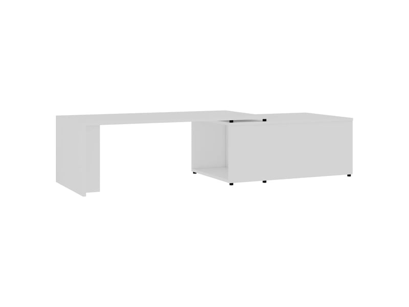  Table basse rectangulaire | table de salon blanc 150x50x35 cm bois d'ingénierie  - Conforama A