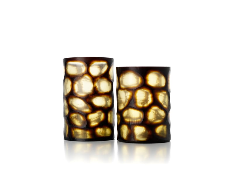  Le vase vague dorée - miel - xl  - Conforama C