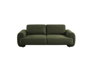 Canapé droit fixe <strong></strong> <strong></strong> 3 places Tissu vert