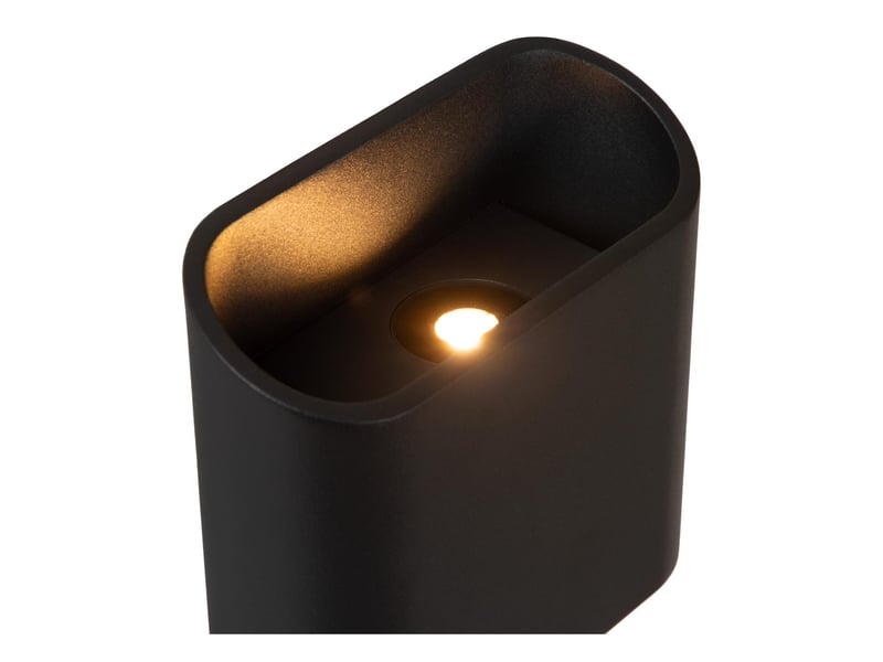 Applique murale intext led dim. 2x5w 2700k ip65 noir - lucide - atila  - Conforama D
