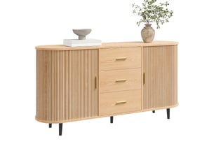 Buffet 2 porte(s) 3 tiroir(s) MAISENTIEL - 160 cm coloris naturel
