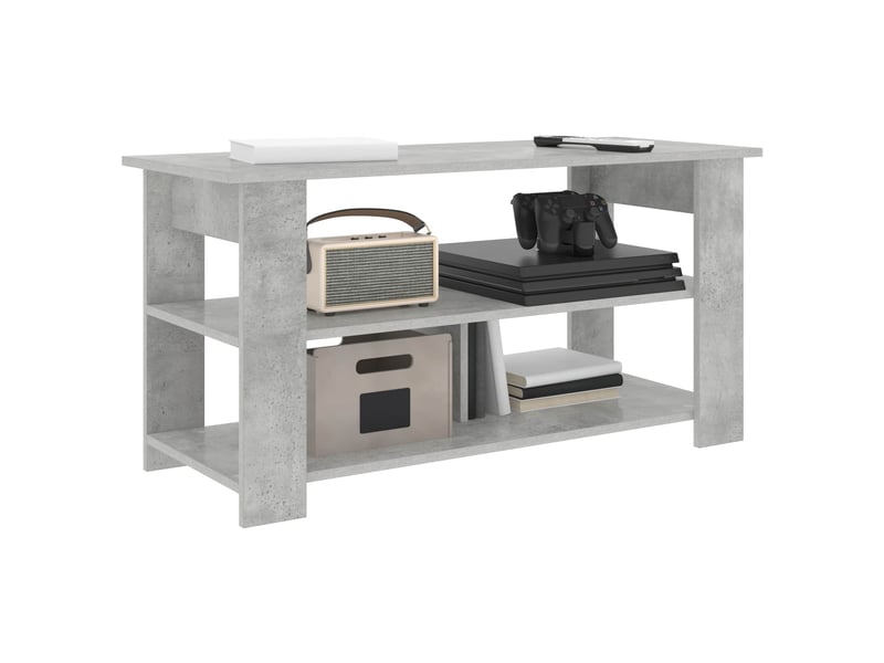  Meuble tv - support de télévision gris béton 100 x 40 x 50 cm  - Conforama C