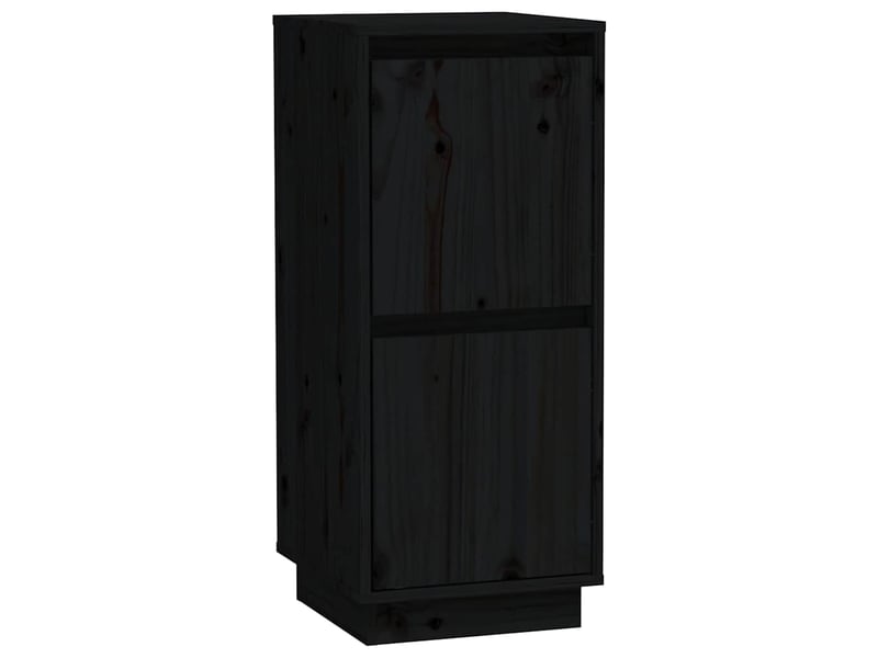  Buffets 2 pcs - bahut - meuble de rangement noir 31,5x34x75 cm bois massif de pin  - Conforama D