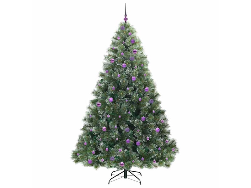  Sapin de noël artificiel, arbre de noël avec 300 led vert 240 cm pe et pvc shl9994  - Conforama D
