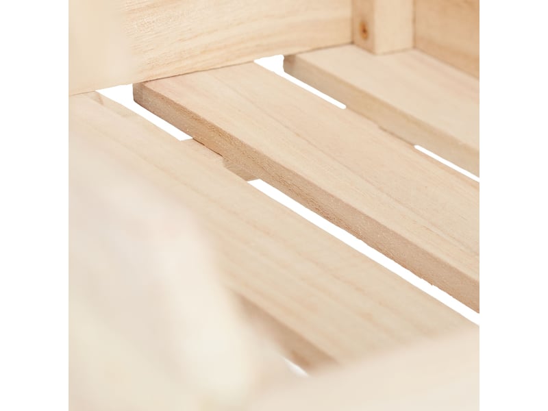  Lot de 3 boîtes empilables universelles rangement cuisine chambre 30 x 20 x 15 cm en bois naturel 13_0004319  - Conforama E