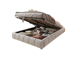 Lit simple 140x200 cm    coloris beige