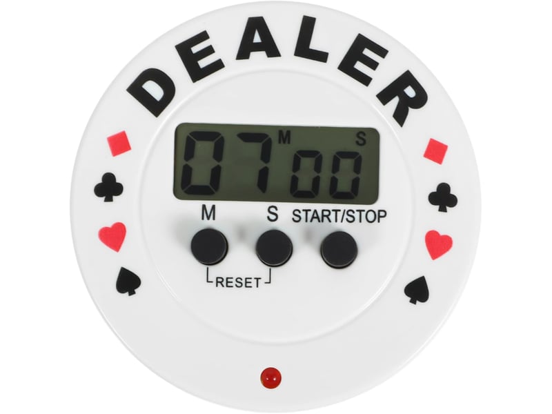  Minuteur de poker numérique croupier de table compact minuteur créatif round base pour joueurs de poker soirées de jeux compte à rebours none - Conforama A