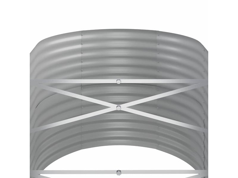  Jardinière - lit surélevé de jardin acier galvanisé 440x80x68 cm gris  - Conforama E