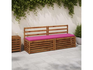 Coussin de banc, coussin d'assise, coussin de canapé soest 100 % polyester rose 180 x 40 x 5 cm cf53472