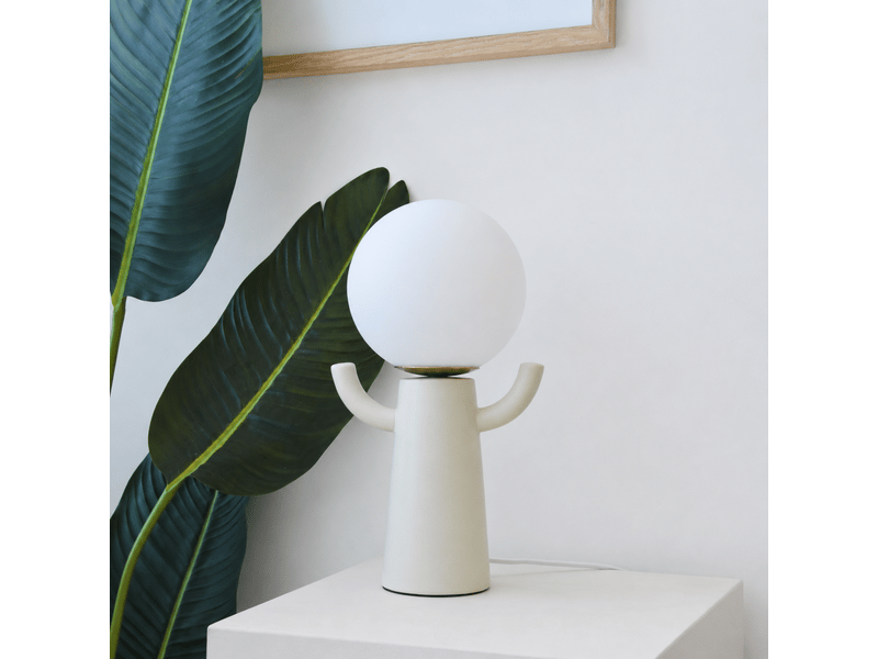  Lampe en céramique blanc cassé-paul Paul - Conforama B