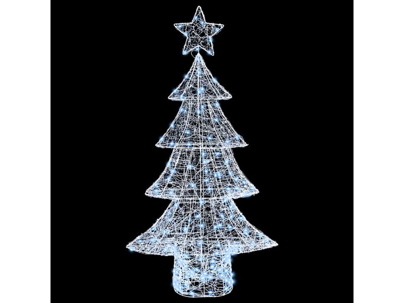  Sapin de noël - arbre de noël 160 led blanc froid 150 cm acrylique  - Conforama E