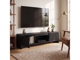 Meuble tv coloris noir 150 cm <strong></strong>  <strong></strong>