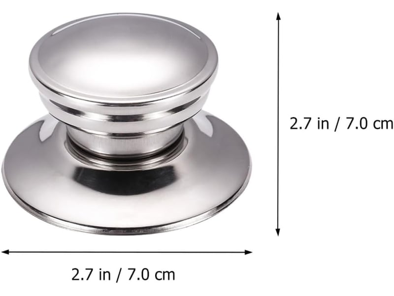 Boutons de couvercle de casserole 4 pièces en acier inoxydable, poignées universelles, faciles à installer, adaptées cuisine familiale none - Conforama D