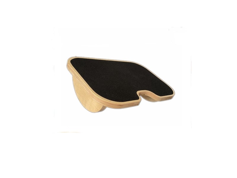  Repose-pieds sous bureau planche d'équilibre en bois naturel 40x22x10cm  - Conforama A