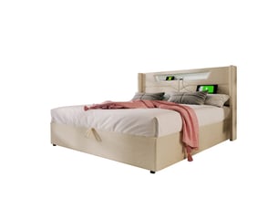 Lit simple 140x200 cm    coloris beige