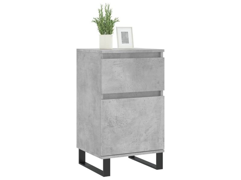  Buffets 2 pcs - bahut - meuble de rangement gris béton 40x35x70 cm bois d'ingénierie  - Conforama C