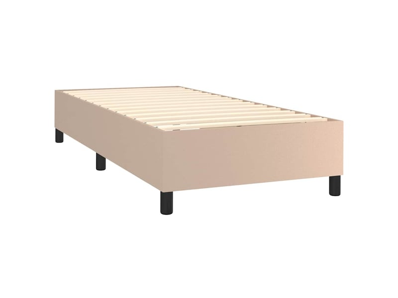  Lit simple- lit adulte -  cadre de lit à lattes cappuccino 80x200 cm similicuir  - Conforama C