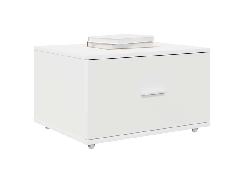  Armoire de rangement bureau, armoire à tiroirs 55 x 45 x 31 cm blanc  - Conforama C