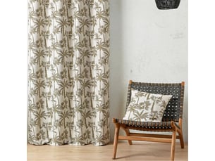 Coussin motif palmier tissé 45x45 cm
