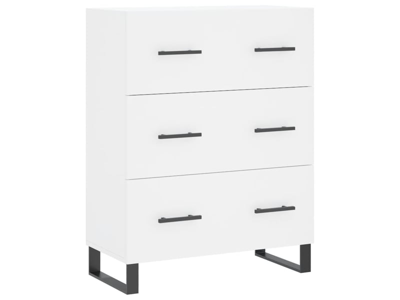  Buffet - bahut - meuble de rangement blanc 69,5x34x90 cm bois d'ingénierie  - Conforama A