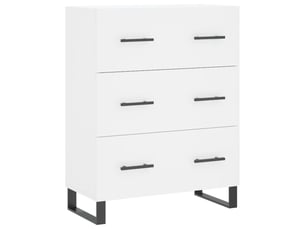 Buffet - bahut - meuble de rangement blanc 69,5x34x90 cm bois d'ingénierie